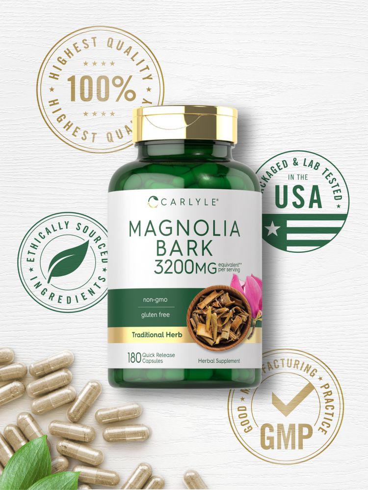 Corteza de Magnolia | 180 Cápsulas