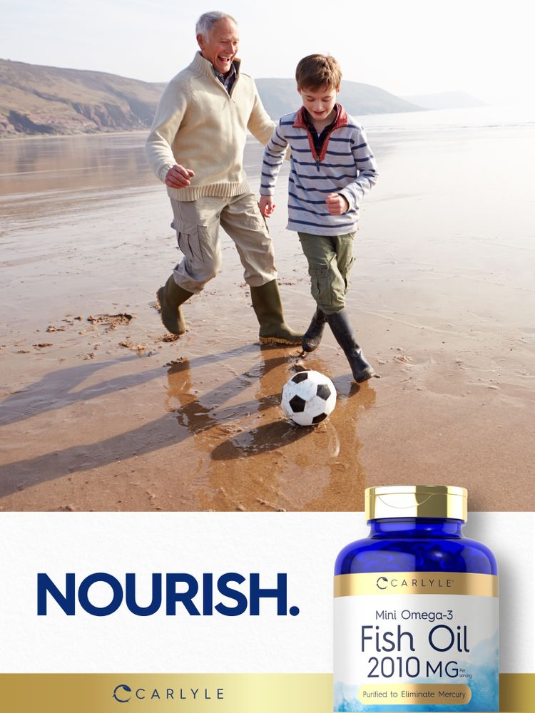 Mini Capsules d'Huile de Poisson 2010 mg | 150 Pilules d'Oméga-3