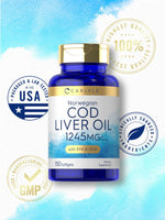 Load image into Gallery viewer, Cod Liver Oil 1245mg | 150 Softgels
