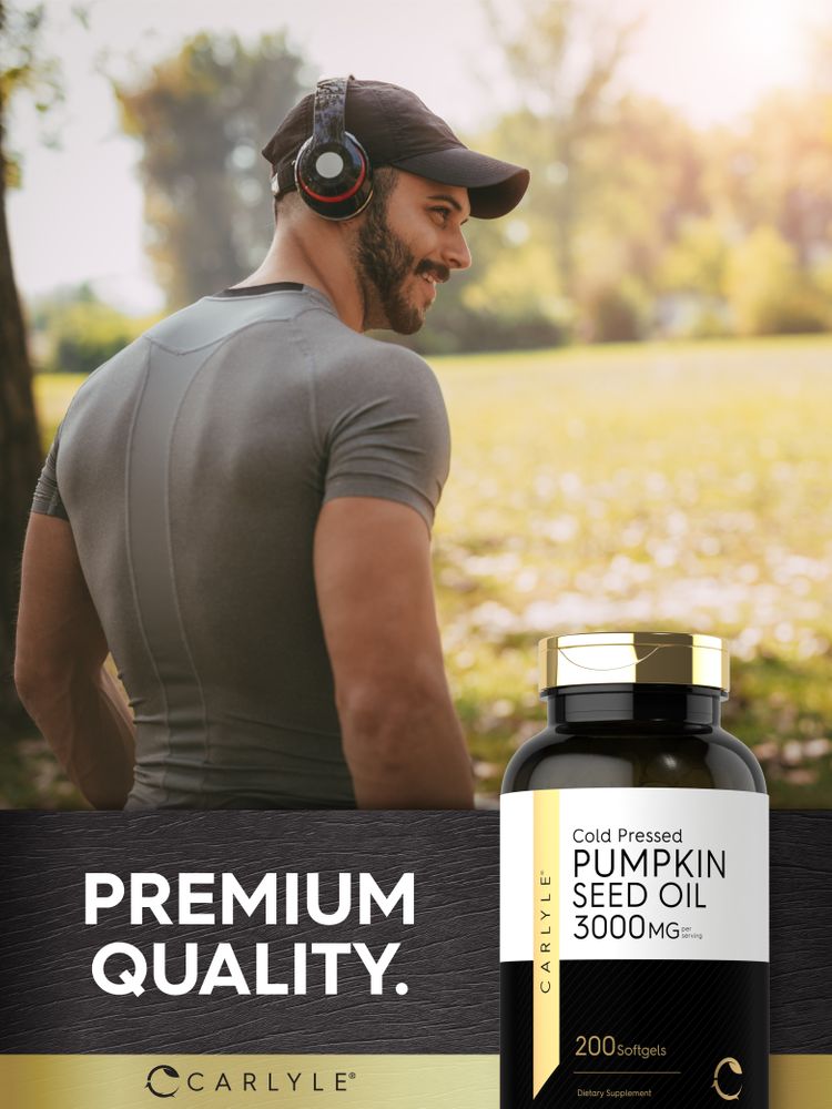 Pumpkin Seed Oil Cold Pressed 3000mg per serving | 200 Softgels