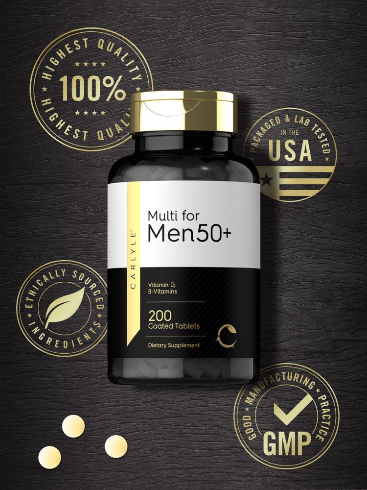 Multivitamin for Men 50+ | 200 Tablets