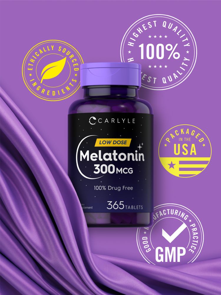 Mélatonine 300mcg | 365 Comprimés