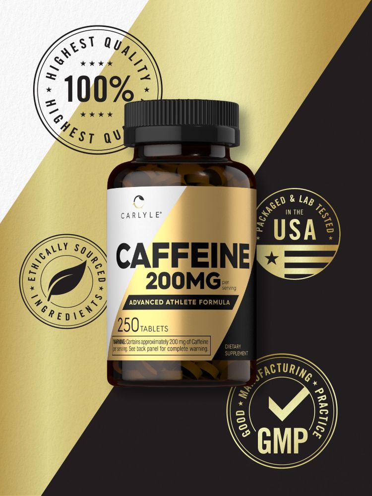 Caffeine 200mg per serving | 250 Tablets