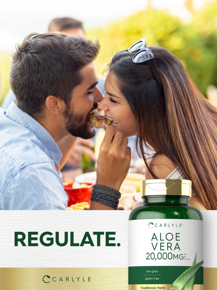 Aloe Vera 20000mg por porção | 300 Cápsulas Gelatinosas