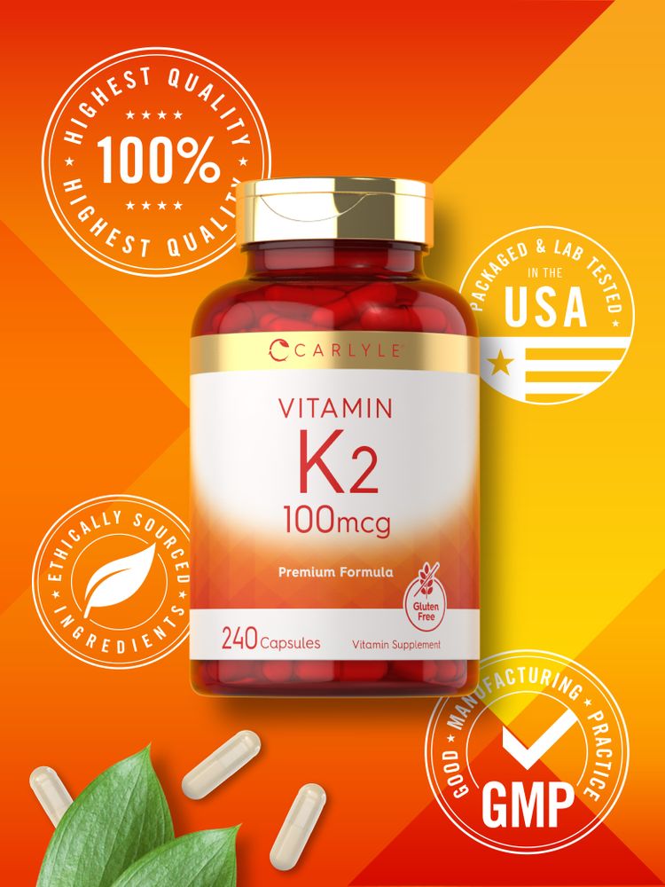 Vitamina K-2 100mcg | 240 Cápsulas