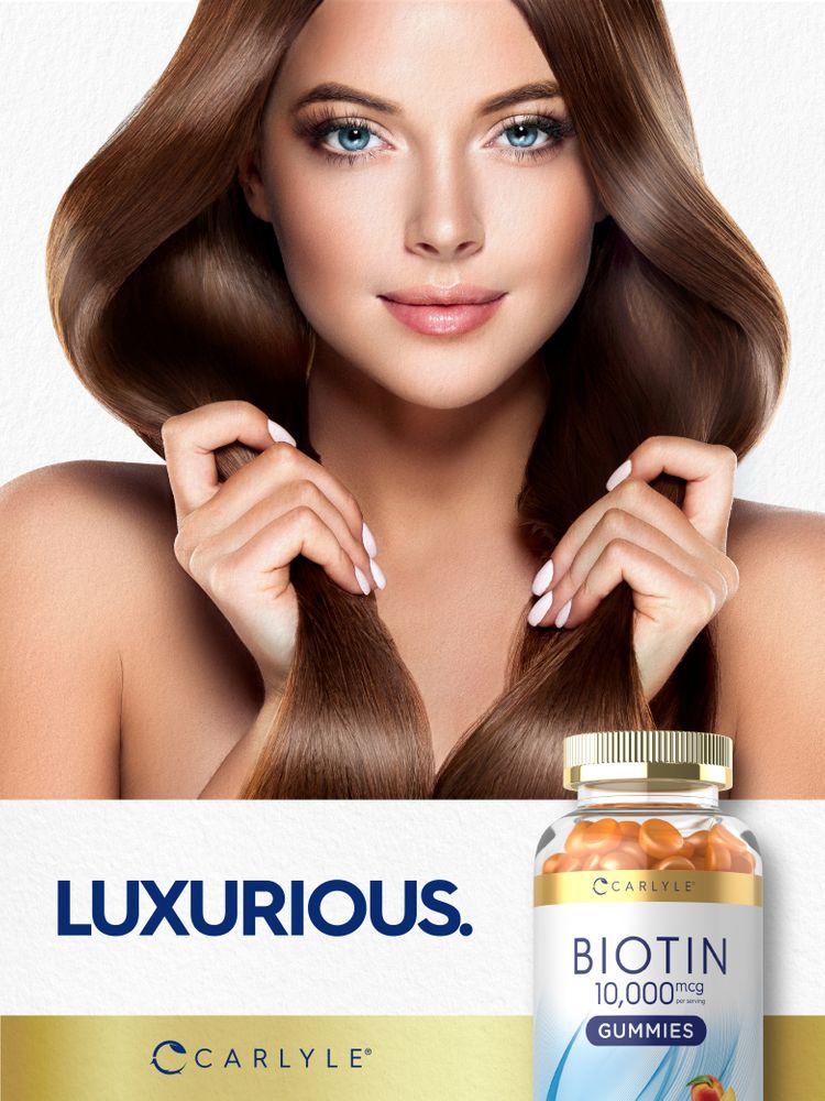 Biotina 10000 mcg por porção | 100 Gomas