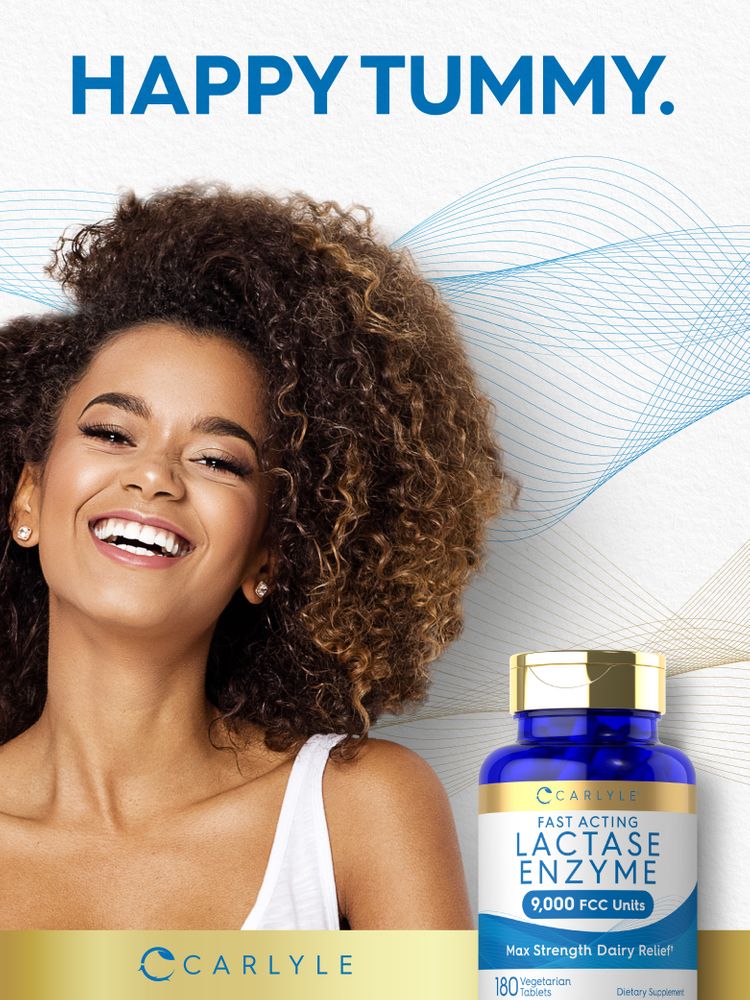 Lactasa de Acción Rápida | 180 Tabletas