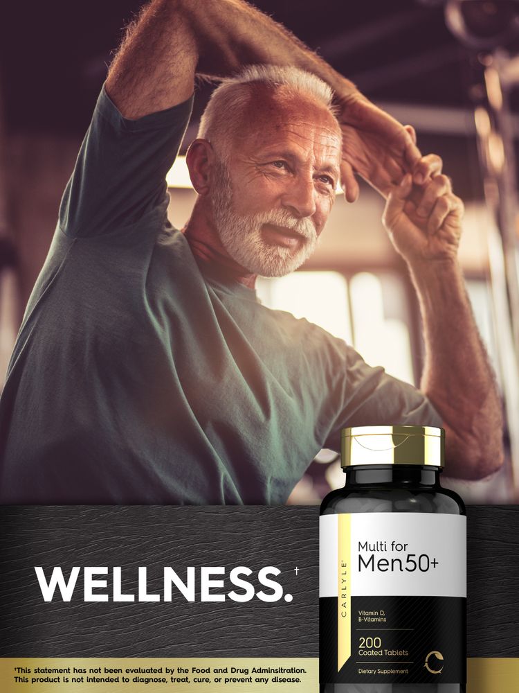 Multivitamin for Men 50+ | 200 Tablets
