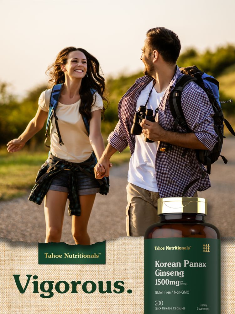 Extrait de Ginseng Panax Coréen 1500mg par portion | 200 Capsules