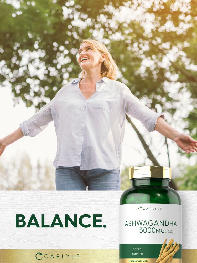 Ashwagandha 3000mg por porción | 300 Cápsulas