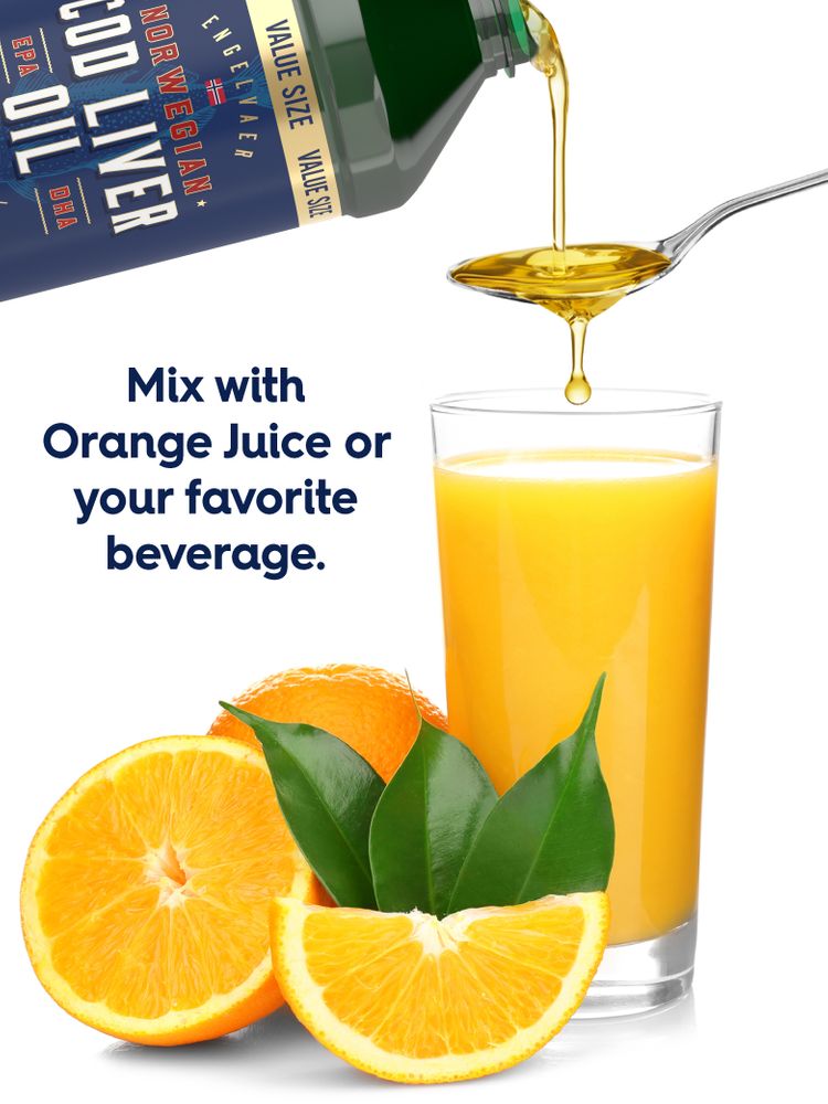Olio di fegato di merluzzo norvegese | 48oz Liquido