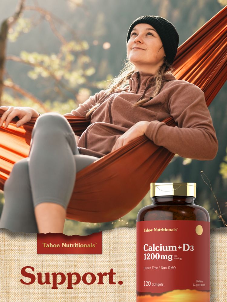 Cálcio com Vitamina D-3 | 120 Cápsulas Gelatinosas