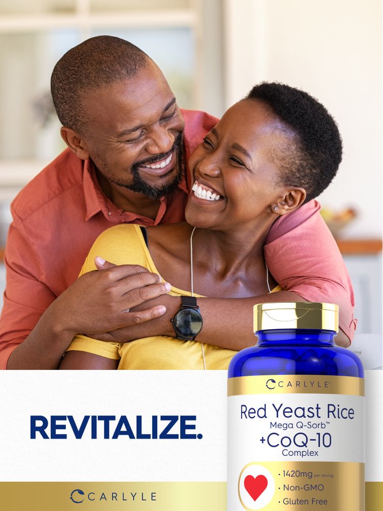 CoQ10 with Red Yeast Rice 1420mg per serving | 180 Capsules