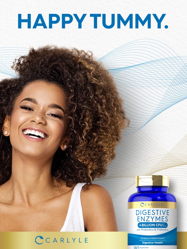 Enzimi Digestivi con Probiotici & Prebiotici | 180 Capsule