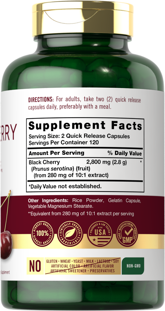 Black Cherry 2800mg per serving | 240 Capsules