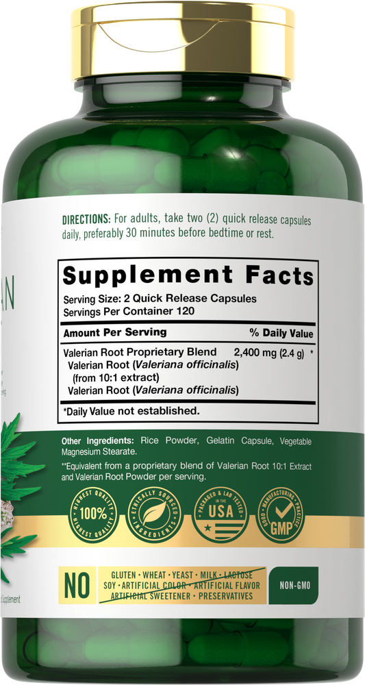 Valerian Root | 240 Capsules