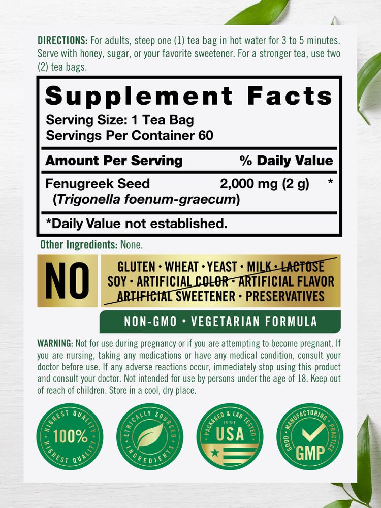 Bockshornklee | 60 Teebeutel