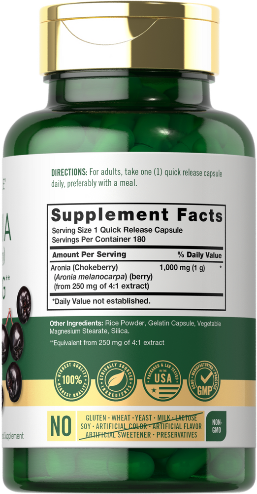Baya de Aronia | 180 Cápsulas