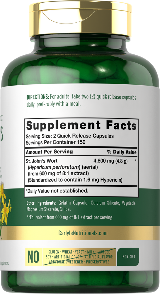 Johanniskraut 4800mg pro Portion | 300 Kapseln