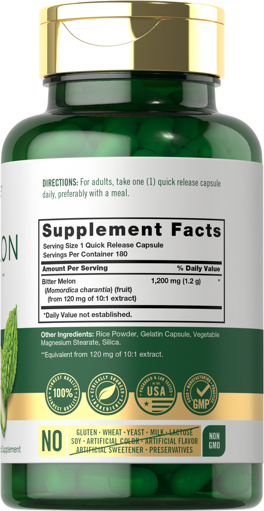 Melón Amargo | 180 Cápsulas