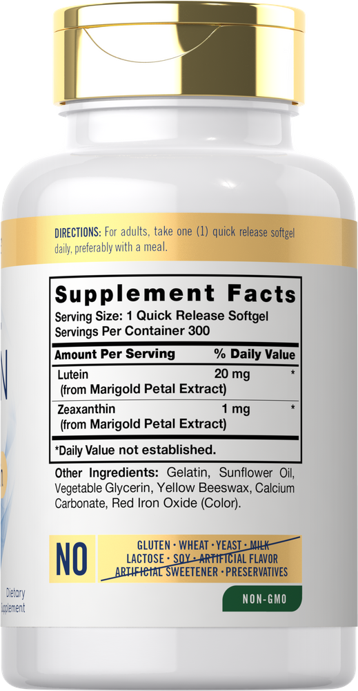 Lutein & Zeaxanthin | 300 Softgels