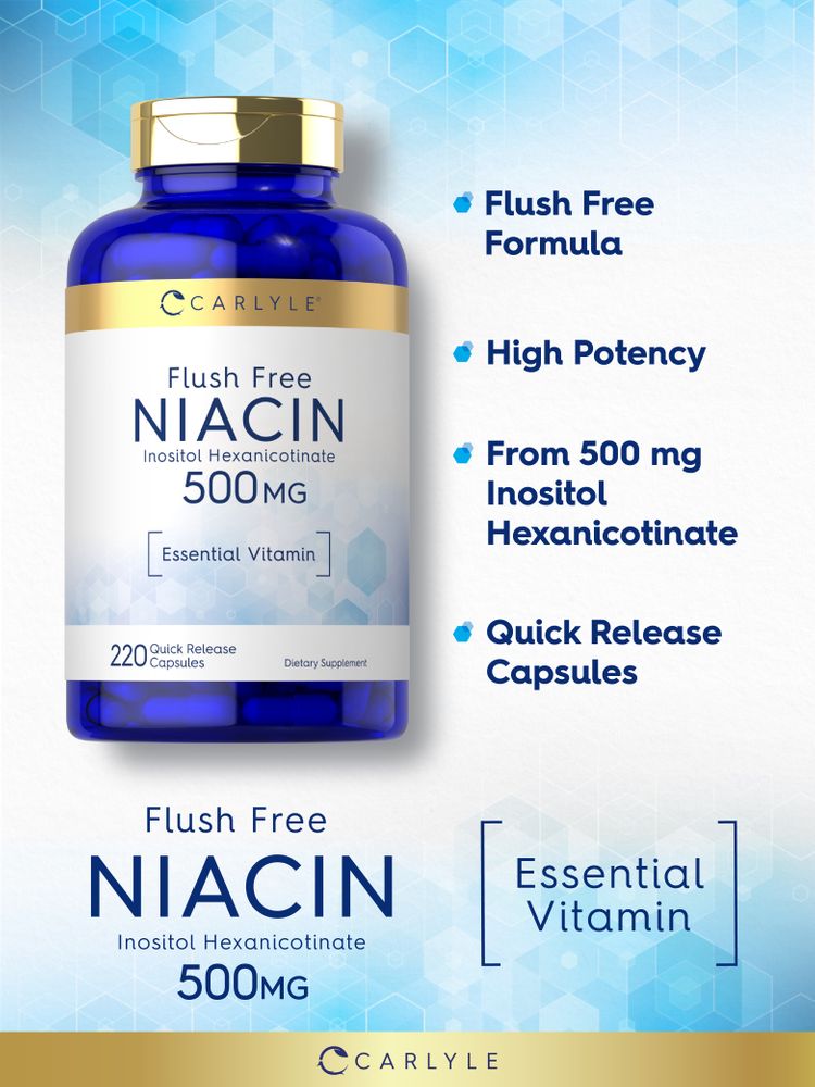 Niacin 500mg | 220 Capsules