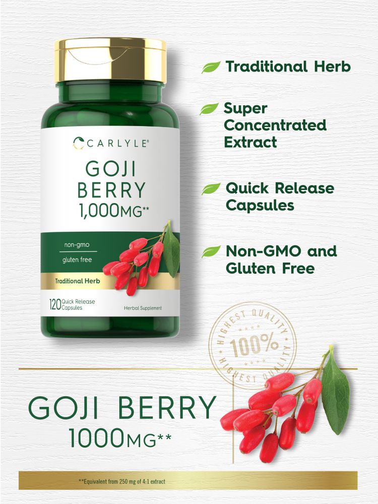 Goji Berry 1000mg | 120 Capsules