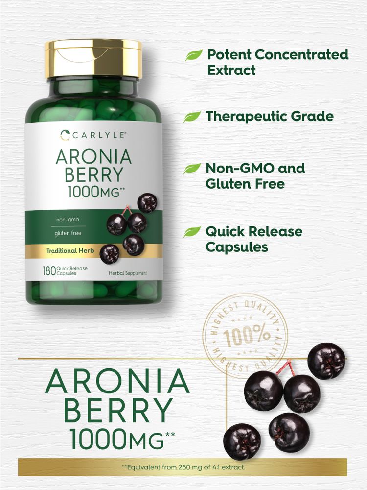 Baya de Aronia | 180 Cápsulas