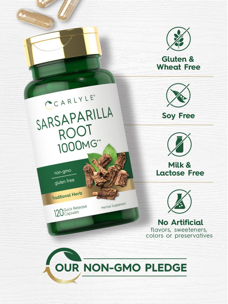 Sarsaparilla Root | 120 Capsules