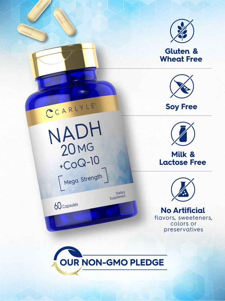 NADH CoQ10 20mg | 60 Capsules