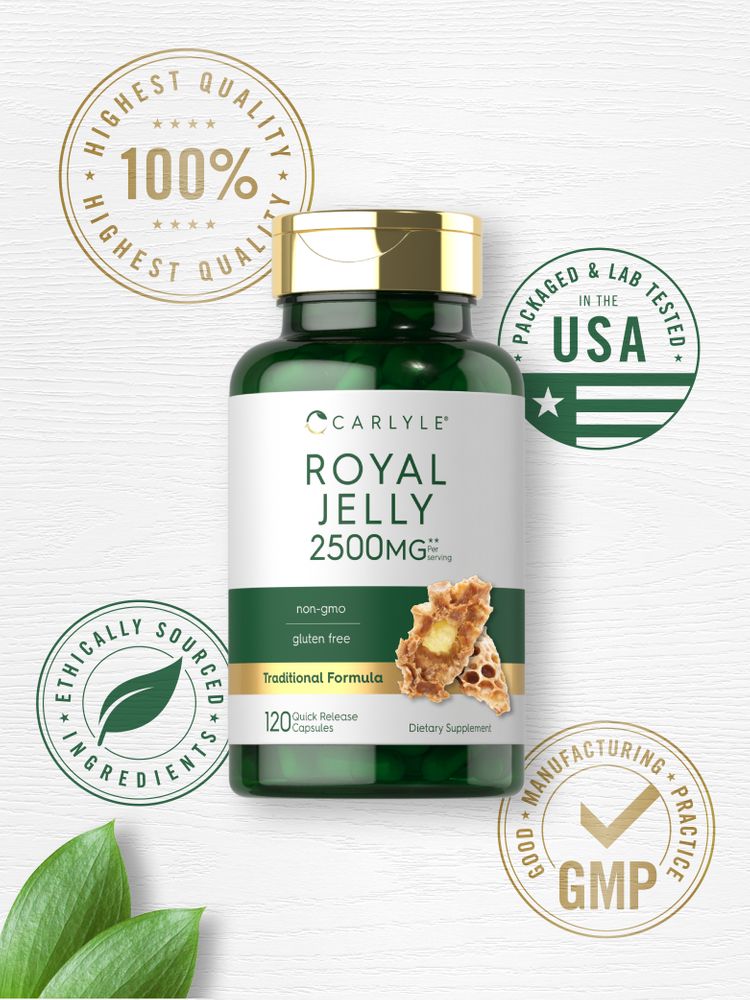 Royal Jelly 2500mg per serving | 120 Capsules