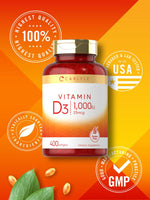 Load image into Gallery viewer, Vitamin D-3 1000IU | 400 Softgels
