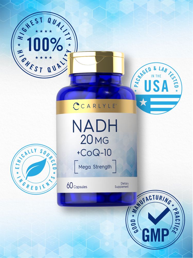 NADH CoQ10 20mg | 60 Cápsulas