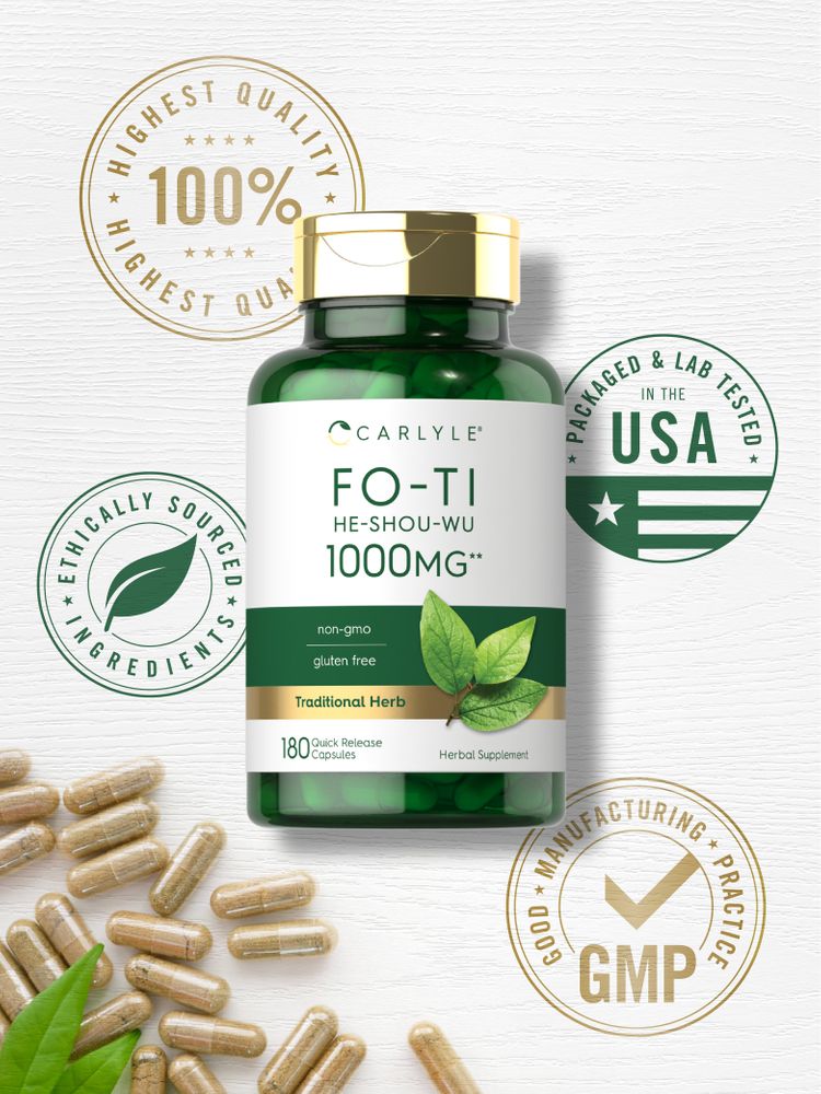 Radice di Fo-Ti 1000mg | 180 Capsule