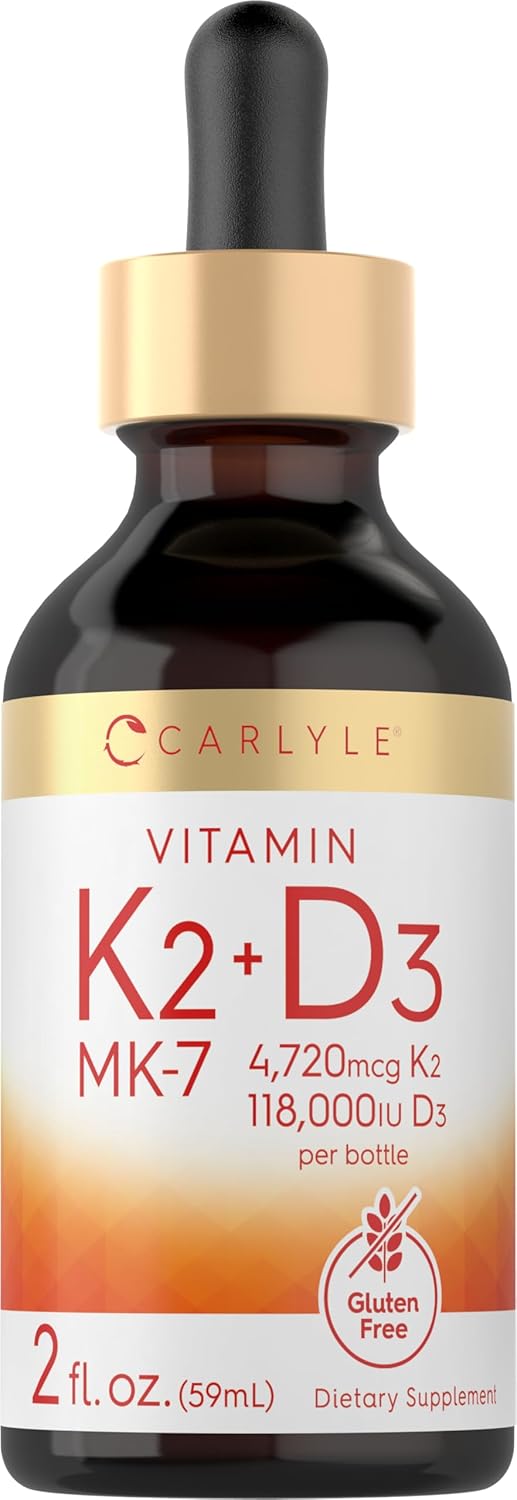 Vitamin K-2 mit Vitamin D-3 | 2oz Flüssigkeit