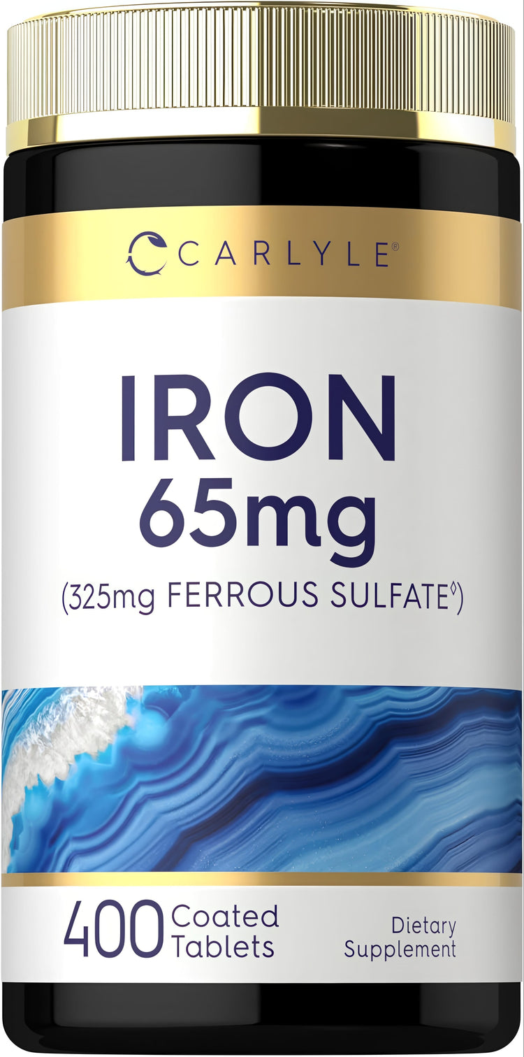 Sulfato Ferroso de Hierro 65 mg | 400 Tabletas