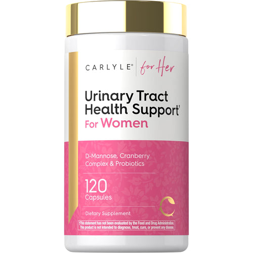 View 1 Urinary Tract Health Support For Women with D-Mannose, Cranberry Complex & Probiotics, 120 Capsules.