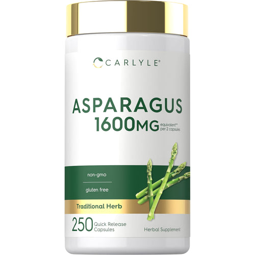 View 1 Carlyle Asparagus 1600MG per 2 capsules; 250 Quick Release Capsules, Herbal Supplement.
