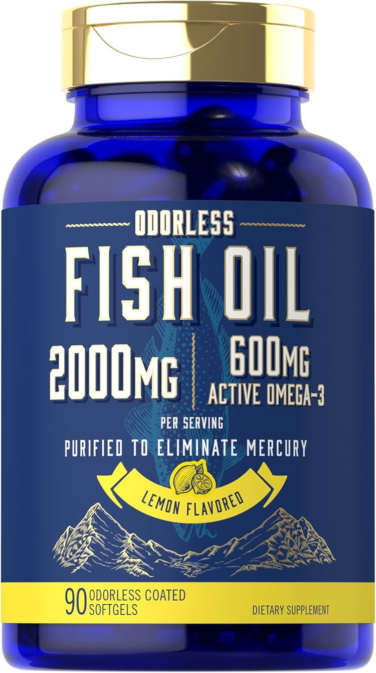 Fish Oil 2000mg per serving | 90 Odorless Softgels