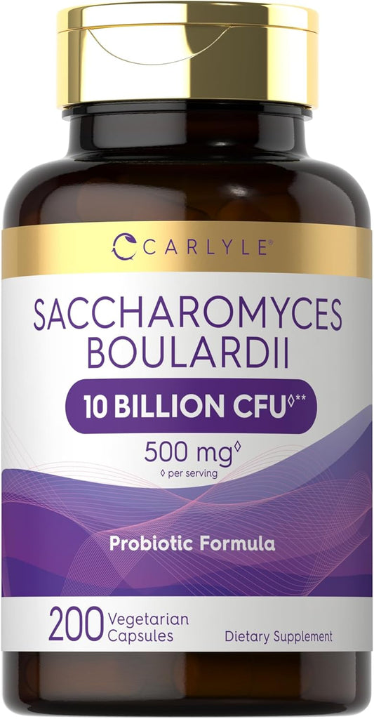 Probiotic Saccharomyces Boulardii 10 Billion CFUs per serving | 200 Capsules