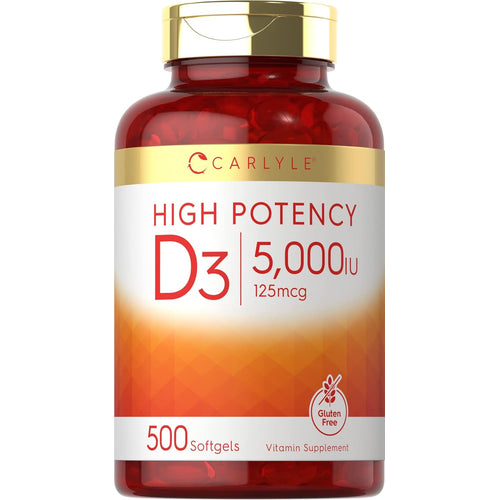 View 8 Vitamin D-3 5000IU | 500 Softgels