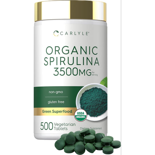 View 1 Espirulina Orgánica 3500mg por porción | 500 Comprimidos