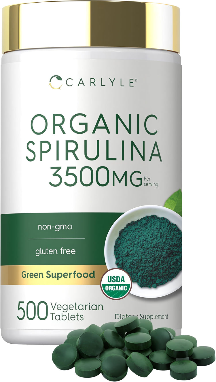 Espirulina Orgánica 3500mg por porción | 500 Comprimidos