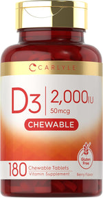 Load image into Gallery viewer, Vitamin D-3 2000IU | 180 Tablets
