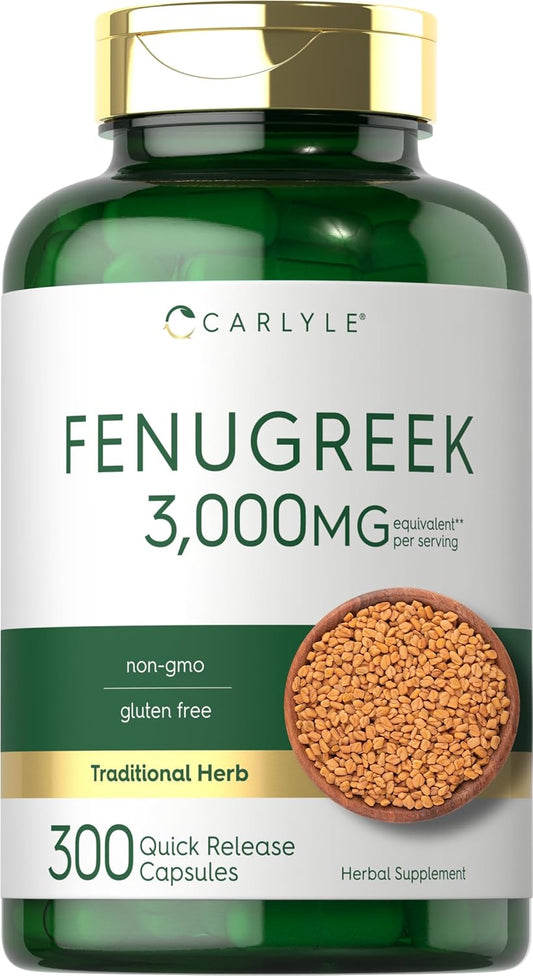 Fenugreek 3000mg per serving | 300 Capsules