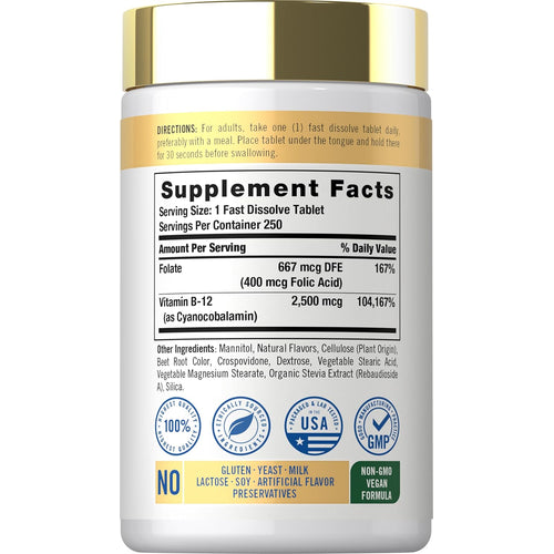 View 2 Vitamina B-12 2500mcg | 250 Tabletas
