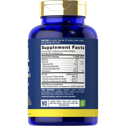View 13 Óleo de Peixe 2000mg por porção | 90 Cápsulas Gelatinosas