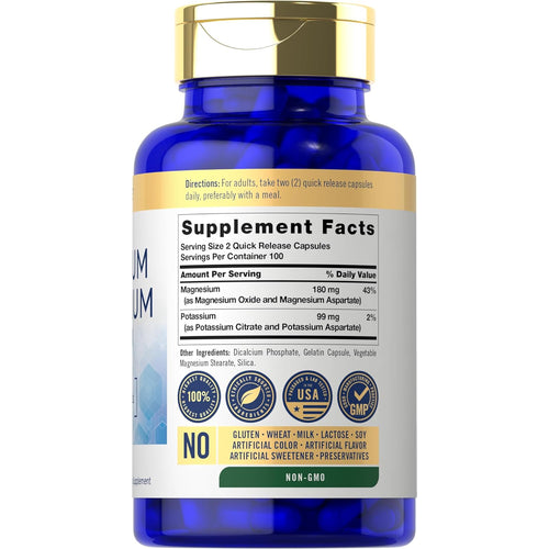 View 2 Potassium Magnesium | 200 Capsules