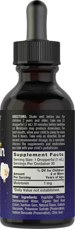 Load image into Gallery viewer, Melatonin for Kids 1mg | 2oz Liquid
