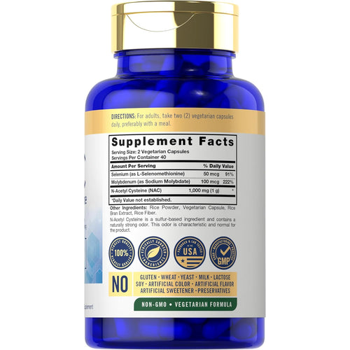View 2 N-Acetil Cisteína 1000mg por porción | 80 Cápsulas